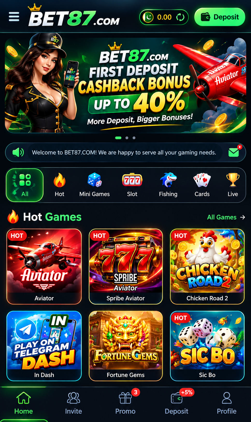 BET87 Game
